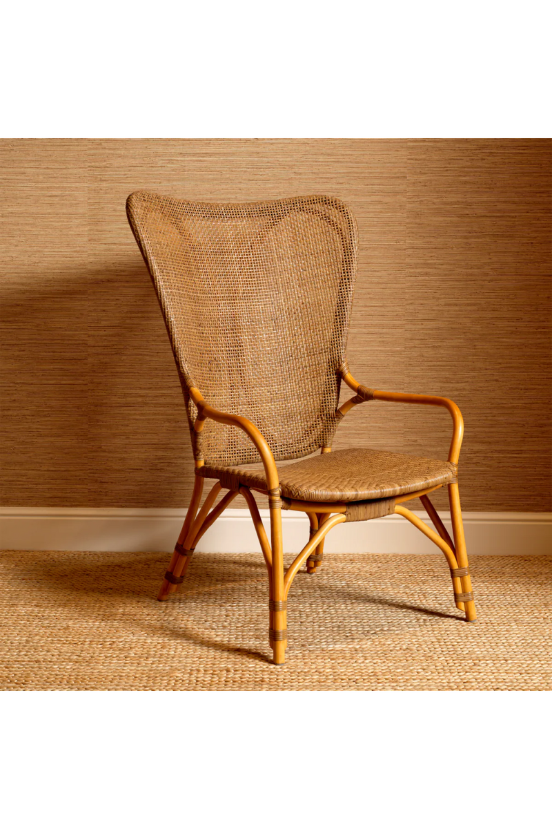 High-Back Rattan Lounge Chair | Eichholtz Colony | Eichholtzmiami.com