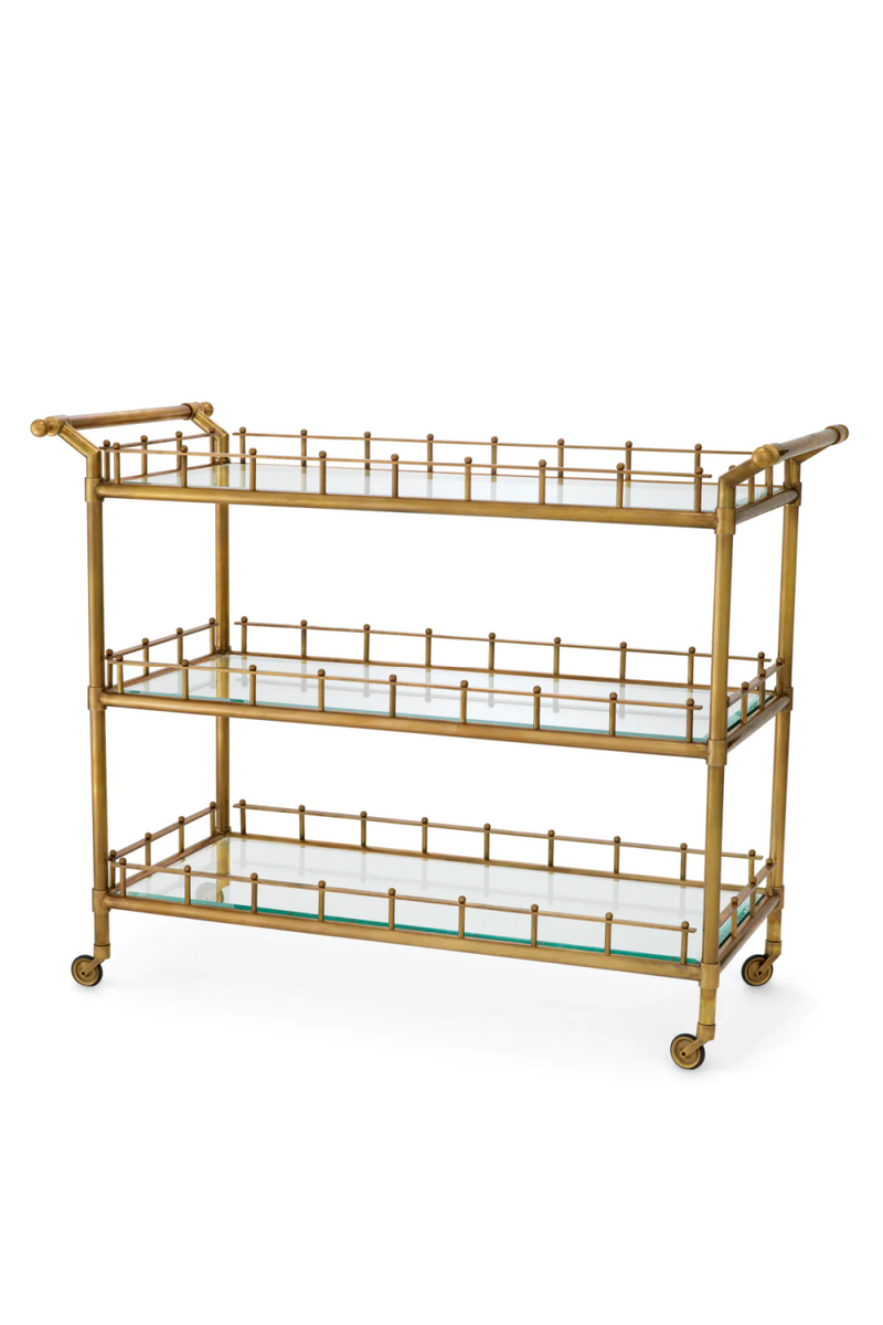 Vintage Brass Trolley L | Eichholtz Scarlett | Eichholtzmiami.com