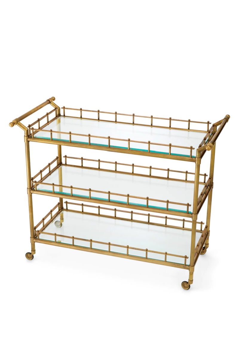 Vintage Brass Trolley L | Eichholtz Scarlett | Eichholtzmiami.com