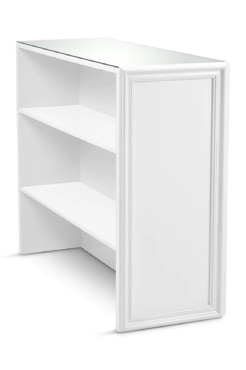 White Ribbed Bar Cabinet | Eichholtz Roland | Eichholtzmiami.com