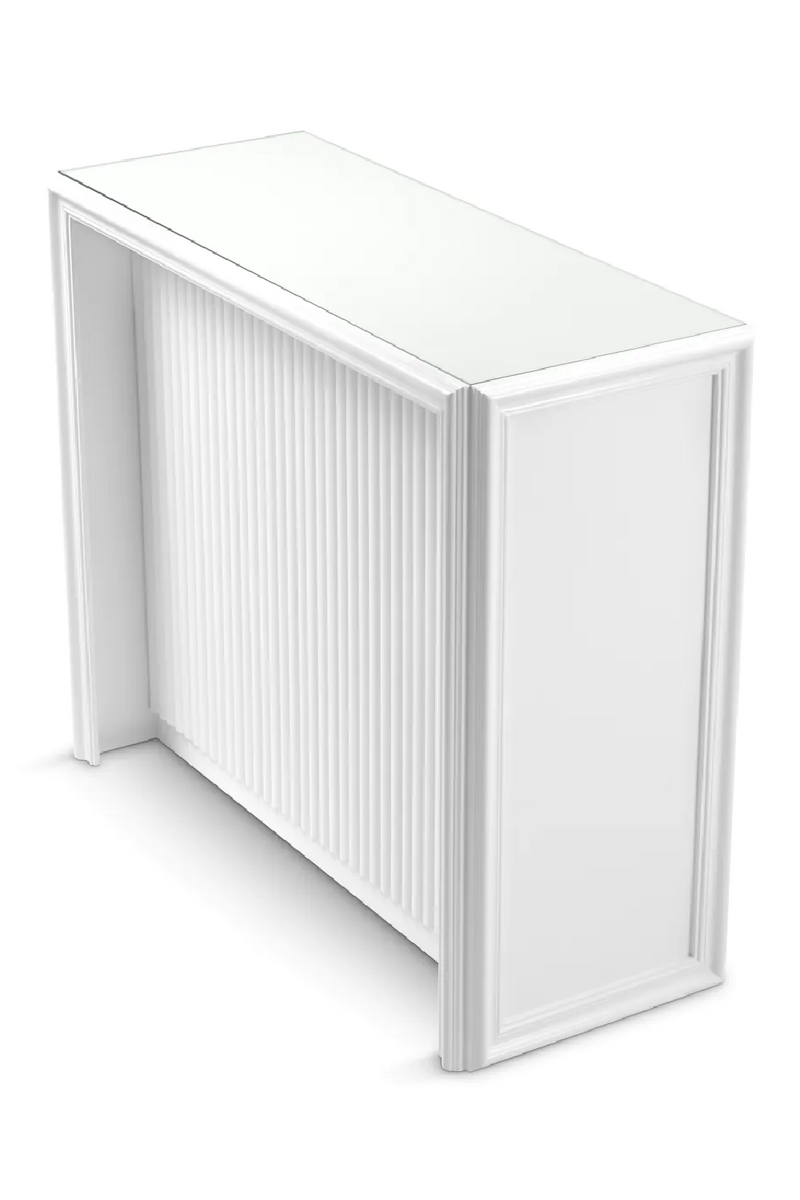 White Ribbed Bar Cabinet | Eichholtz Roland | Eichholtzmiami.com