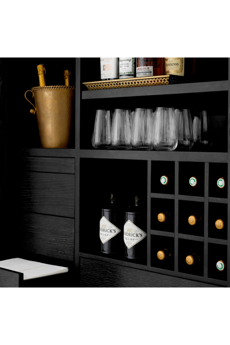 Charcoal Oak Bar Cabinet | Eichholtz Connaught | Eichholtzmiami.com