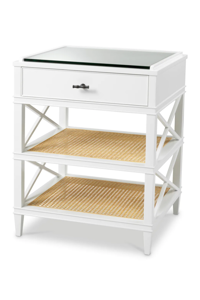 White 1-Drawer Side Table | Eichholtz Bahamas | Eichholtzmiami.com