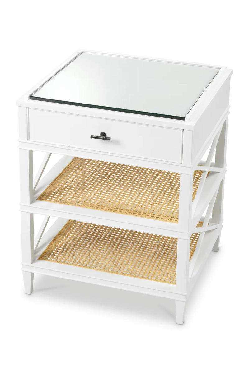 White 1-Drawer Side Table | Eichholtz Bahamas | Eichholtzmiami.com