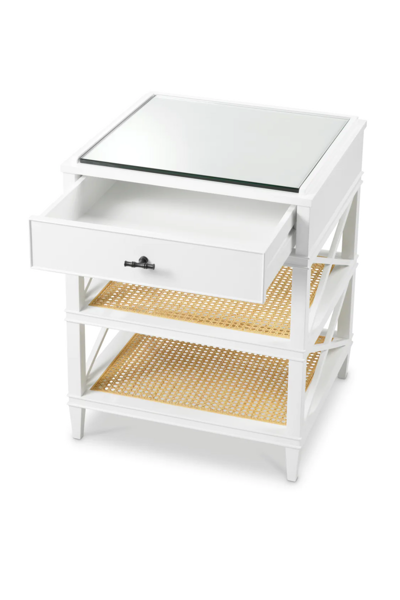 White 1-Drawer Side Table | Eichholtz Bahamas | Eichholtzmiami.com