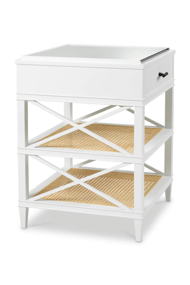 White 1-Drawer Side Table | Eichholtz Bahamas | Eichholtzmiami.com