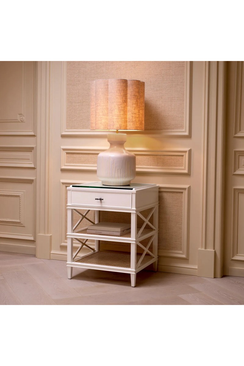 White 1-Drawer Side Table | Eichholtz Bahamas | Eichholtzmiami.com