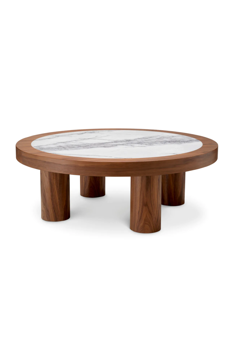 Walnut Veneer Marble Coffee Table | Eichholtz Presedio | Eichholtzmiami.com