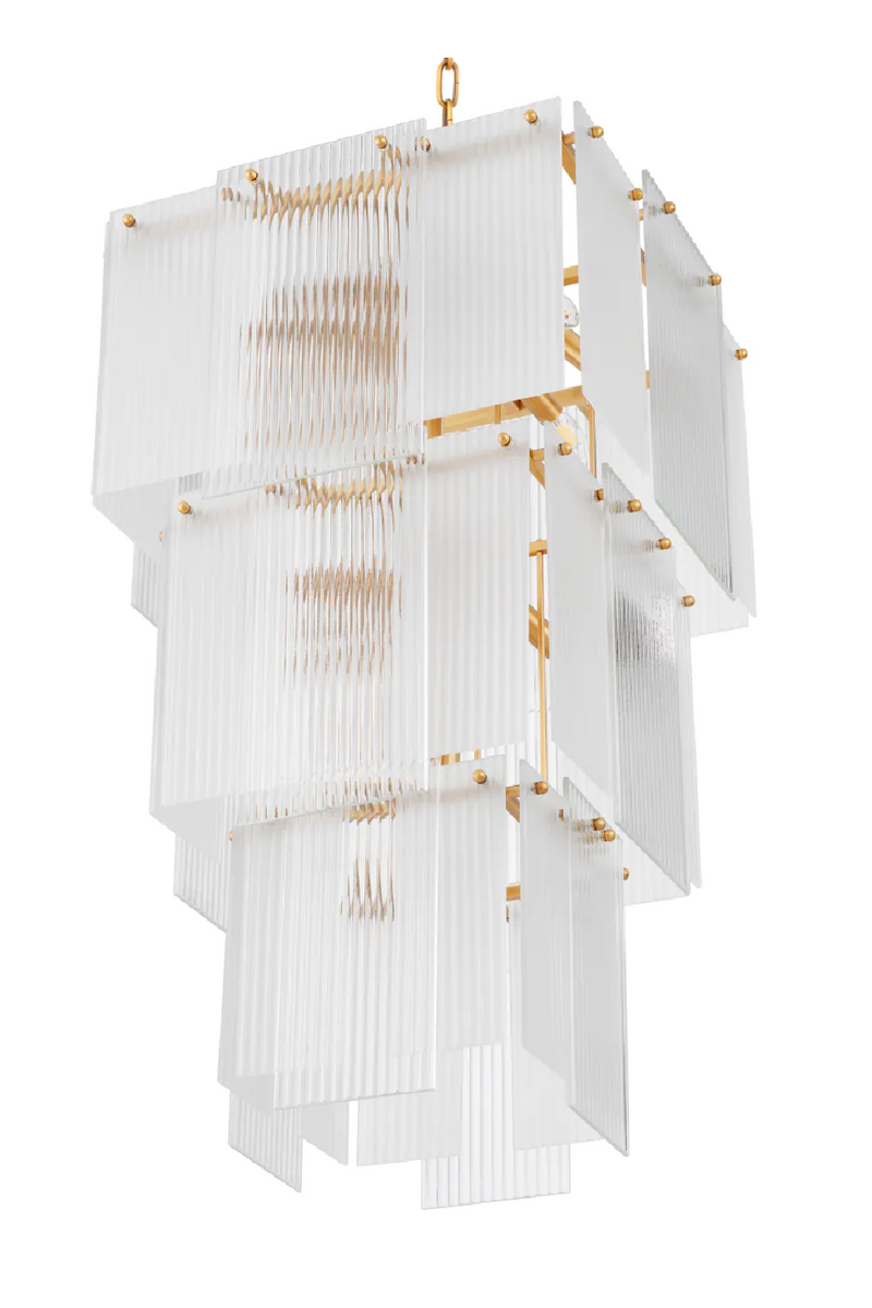 Frosted Glass Tiered Chandelier | Eichholtz Giardano | Eichholtzmiami.com