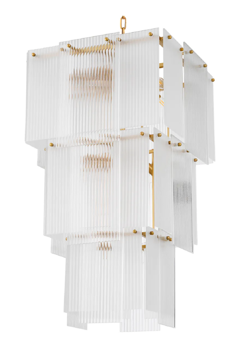 Frosted Glass Tiered Chandelier | Eichholtz Giardano | Eichholtzmiami.com