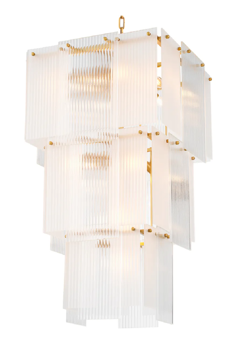 Frosted Glass Tiered Chandelier | Eichholtz Giardano | Eichholtzmiami.com