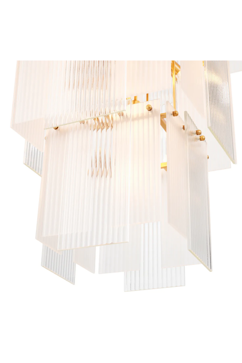 Frosted Glass Tiered Chandelier | Eichholtz Giardano | Eichholtzmiami.com