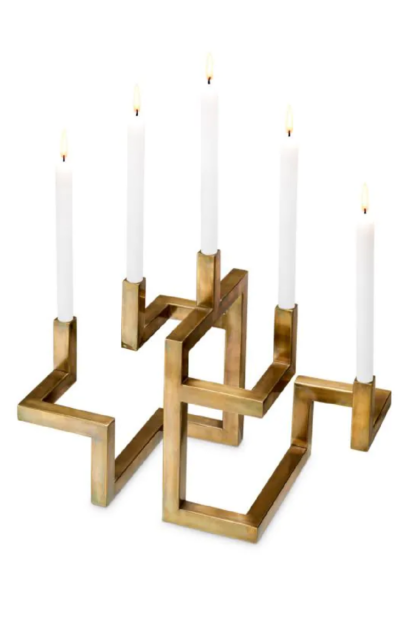 5 Arm Gold Candle Holder | Eichholtz Skyline | Eichholtzmiami.com