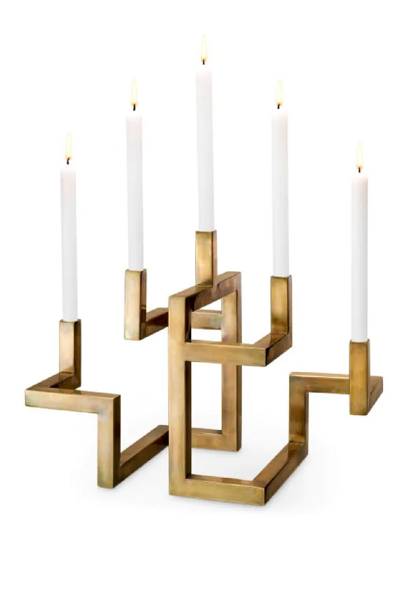 5 Arm Gold Candle Holder | Eichholtz Skyline | Eichholtzmiami.com