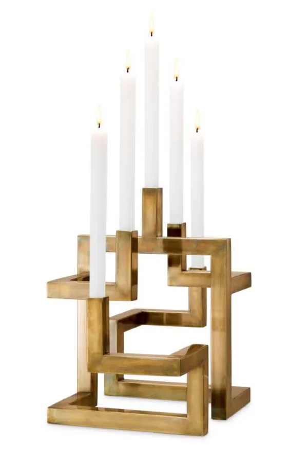 5 Arm Gold Candle Holder | Eichholtz Skyline | Eichholtzmiami.com