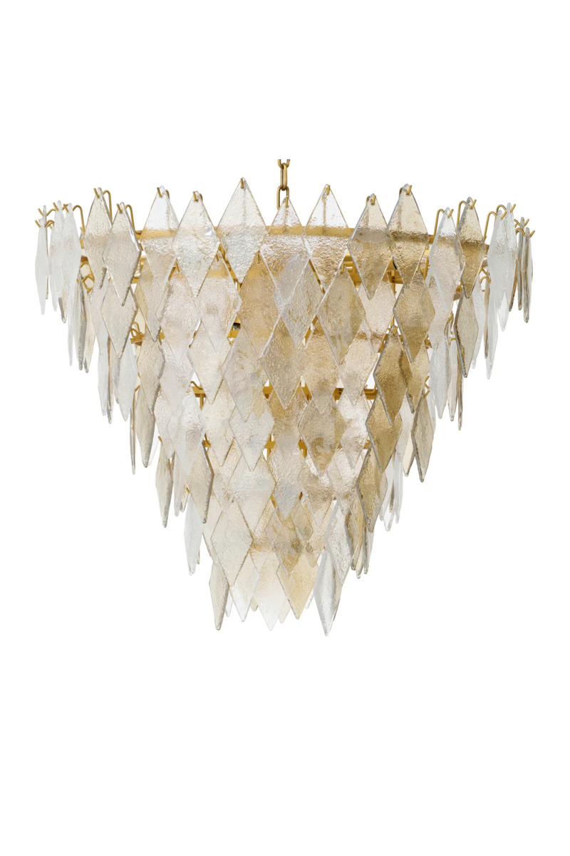 Sugared Glass Chandelier | Eichholtz Rhombus | Eichholtzmiami.com