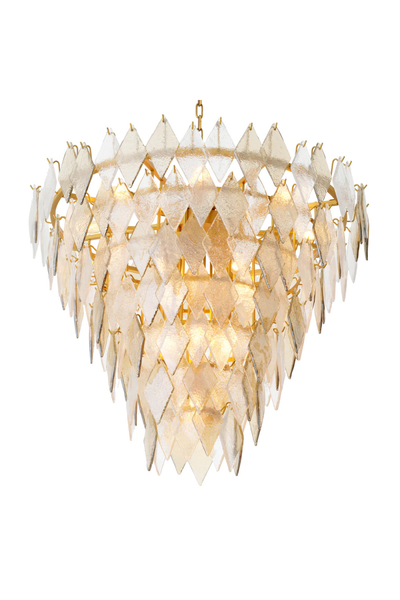 Sugared Glass Chandelier | Eichholtz Rhombus | Eichholtzmiami.com