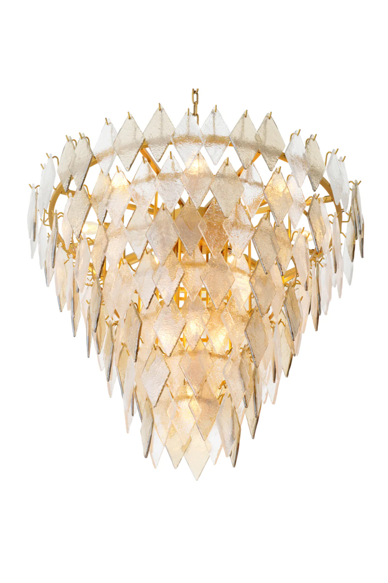 Sugared Glass Chandelier | Eichholtz Rhombus | Eichholtzmiami.com