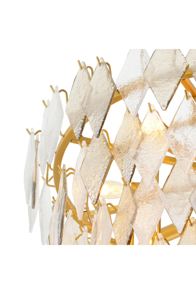 Sugared Glass Chandelier | Eichholtz Rhombus | Eichholtzmiami.com