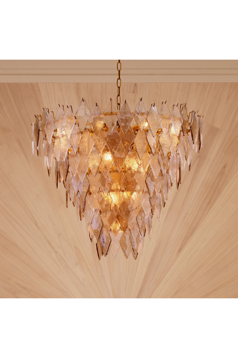 Sugared Glass Chandelier | Eichholtz Rhombus | Eichholtzmiami.com