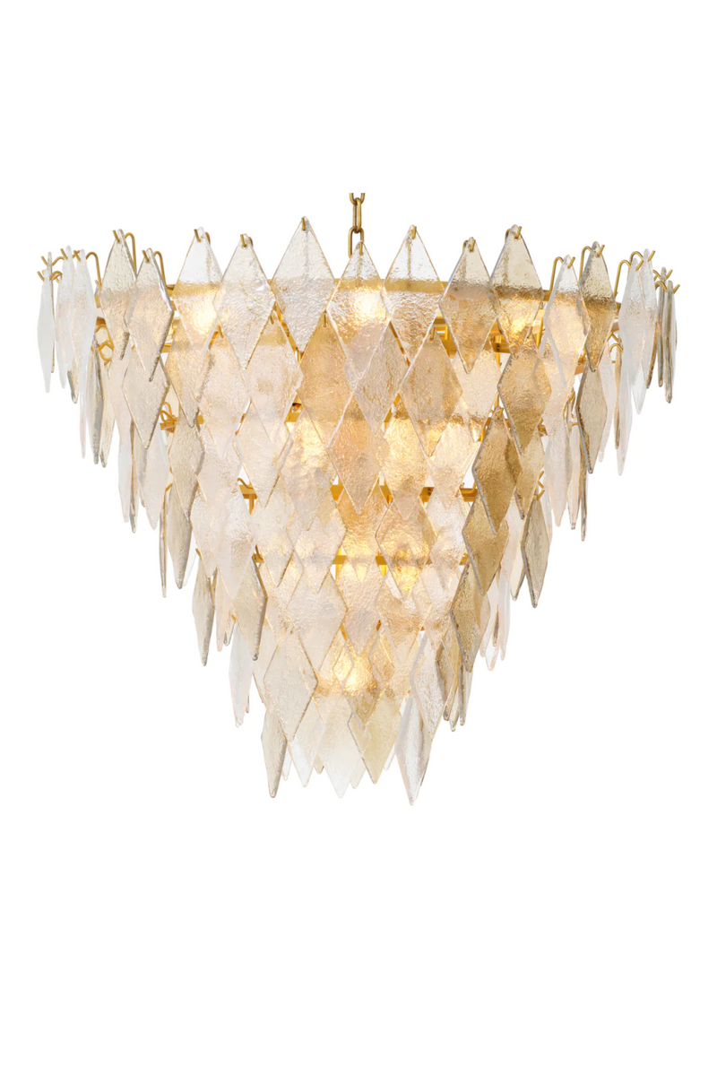 Sugared Glass Chandelier | Eichholtz Rhombus | Eichholtzmiami.com