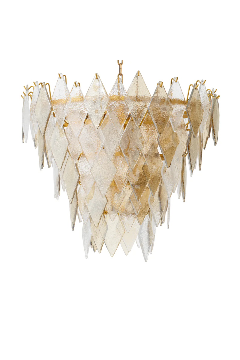 Sugared Glass Chandelier | Eichholtz Rhombus | Eichholtzmiami.com