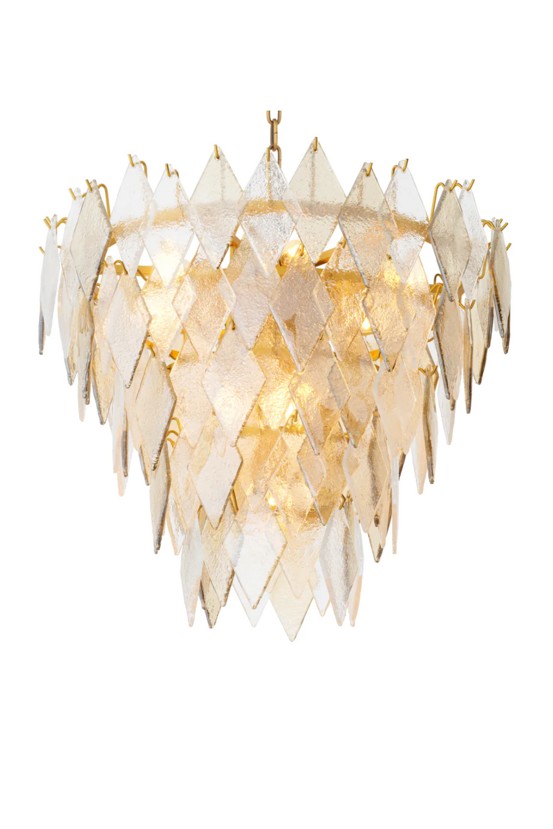 Sugared Glass Chandelier | Eichholtz Rhombus | Eichholtzmiami.com