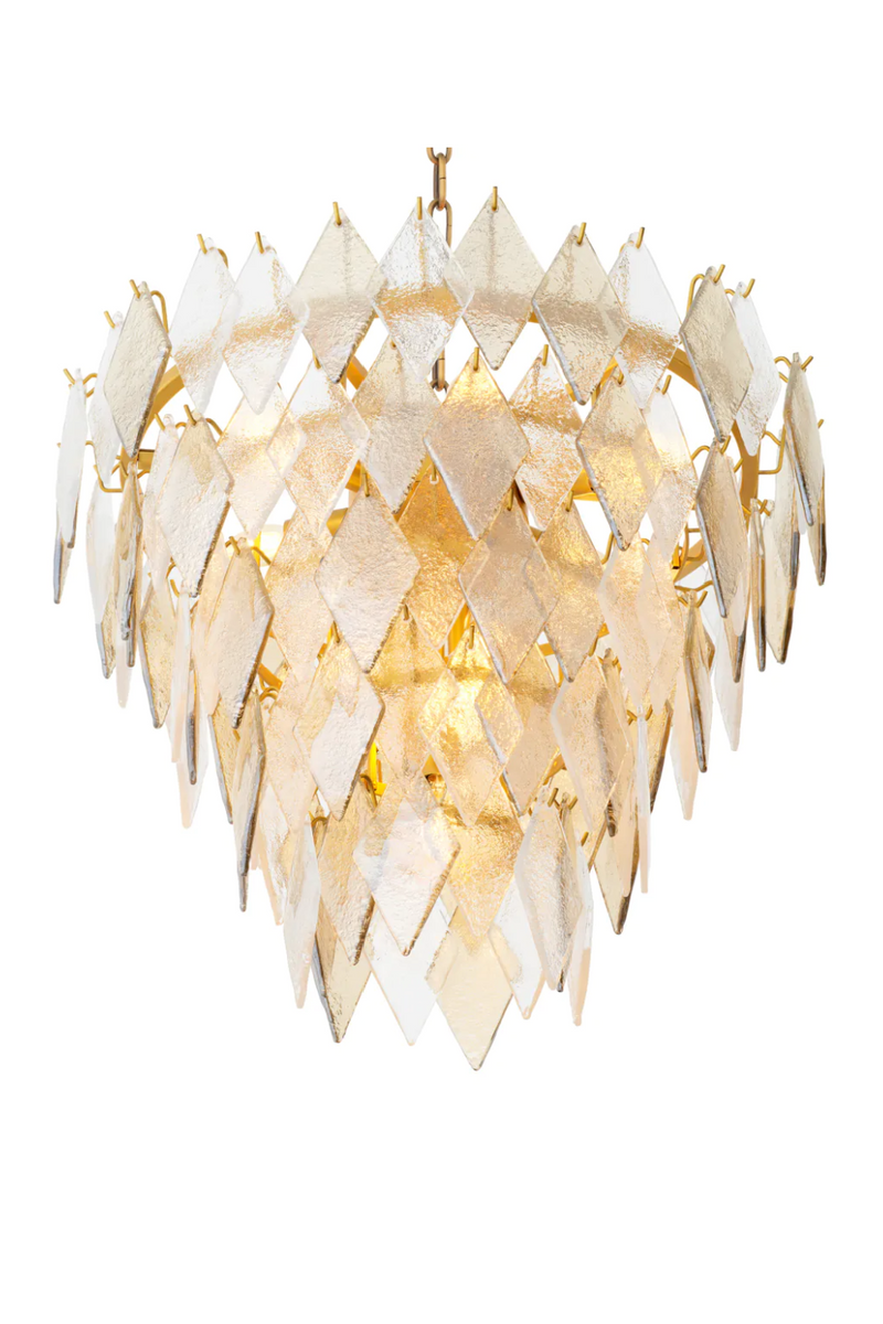 Sugared Glass Chandelier | Eichholtz Rhombus | Eichholtzmiami.com