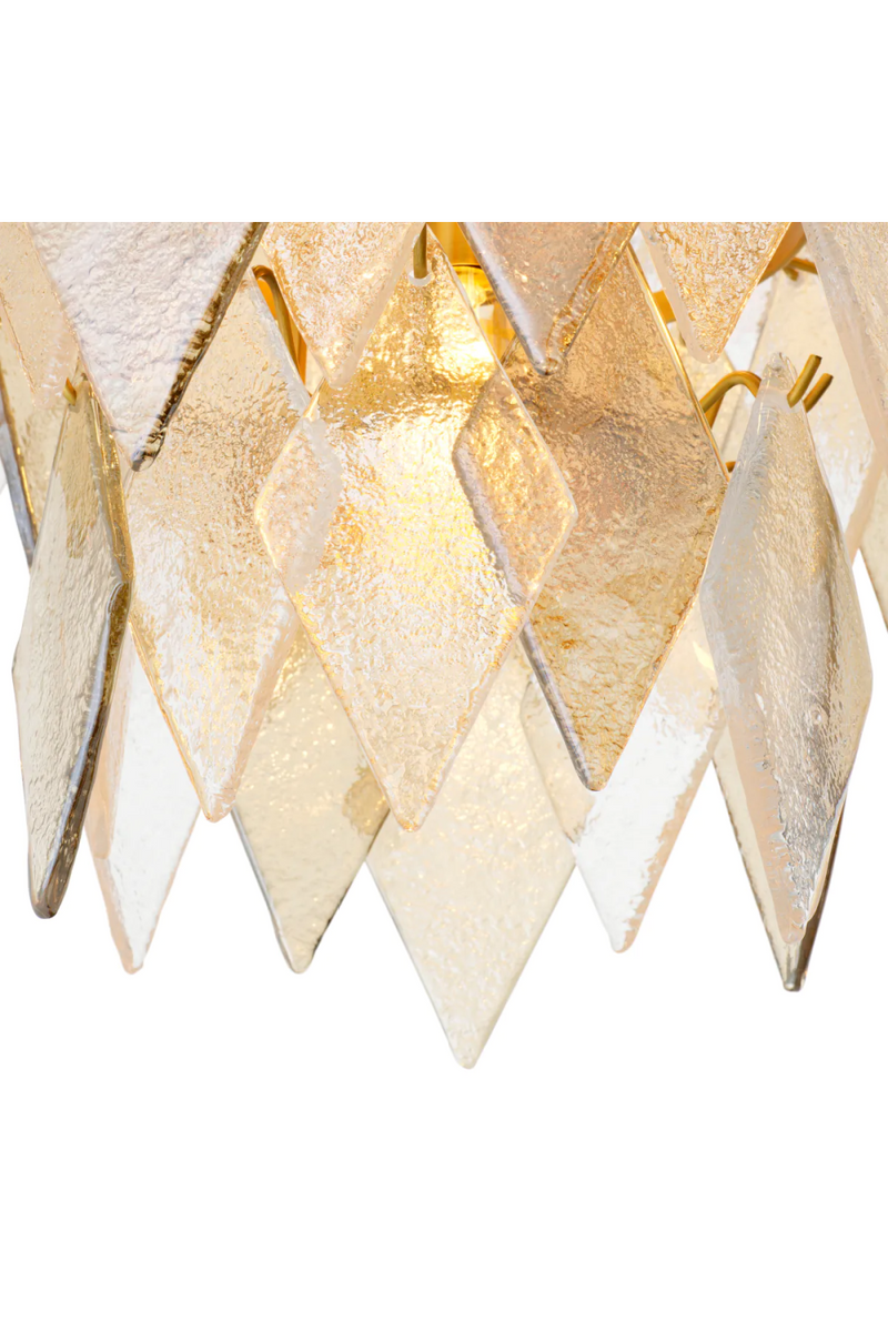 Sugared Glass Chandelier | Eichholtz Rhombus | Eichholtzmiami.com