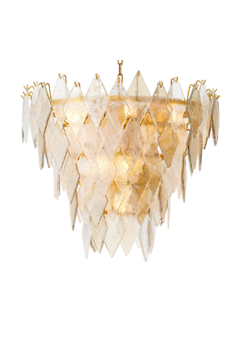 Sugared Glass Chandelier | Eichholtz Rhombus | Eichholtzmiami.com