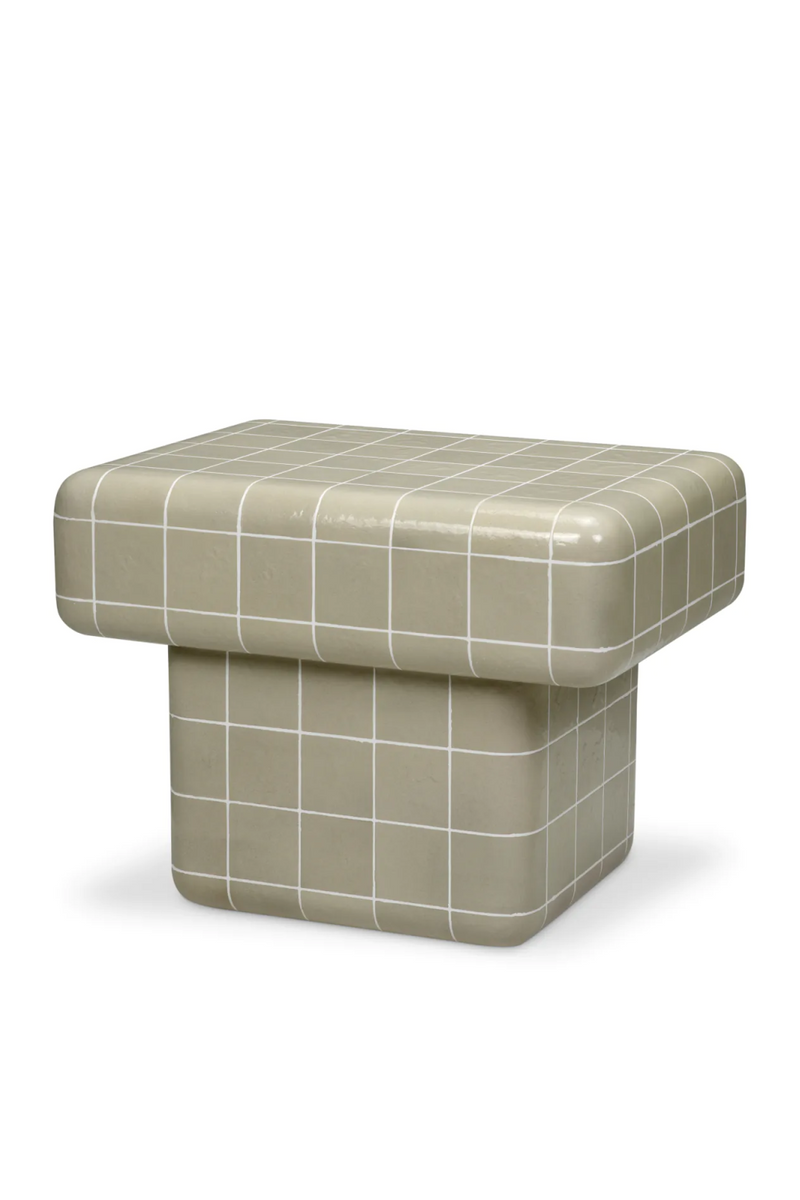 Gray Glazed Outdoor Side Table | Eichholtz Mateo | Eichholtzmiami.com