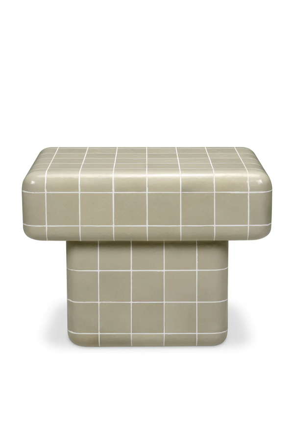 Gray Glazed Outdoor Side Table | Eichholtz Mateo | Eichholtzmiami.com