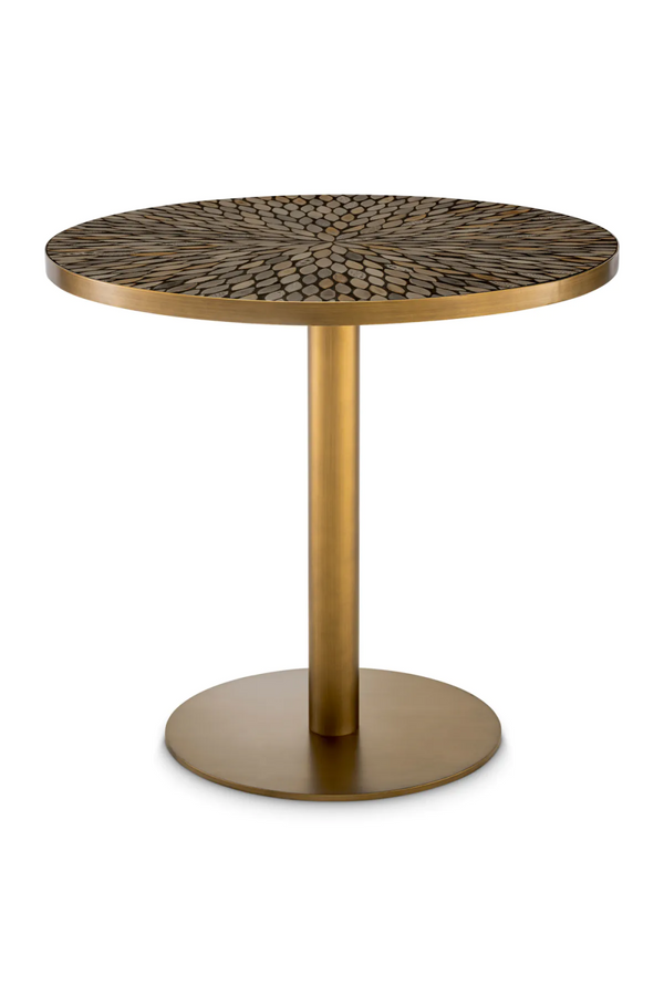 Brown Ceramic Round Dining Table | Eichholtz Declan | Eichholtzmiami.com