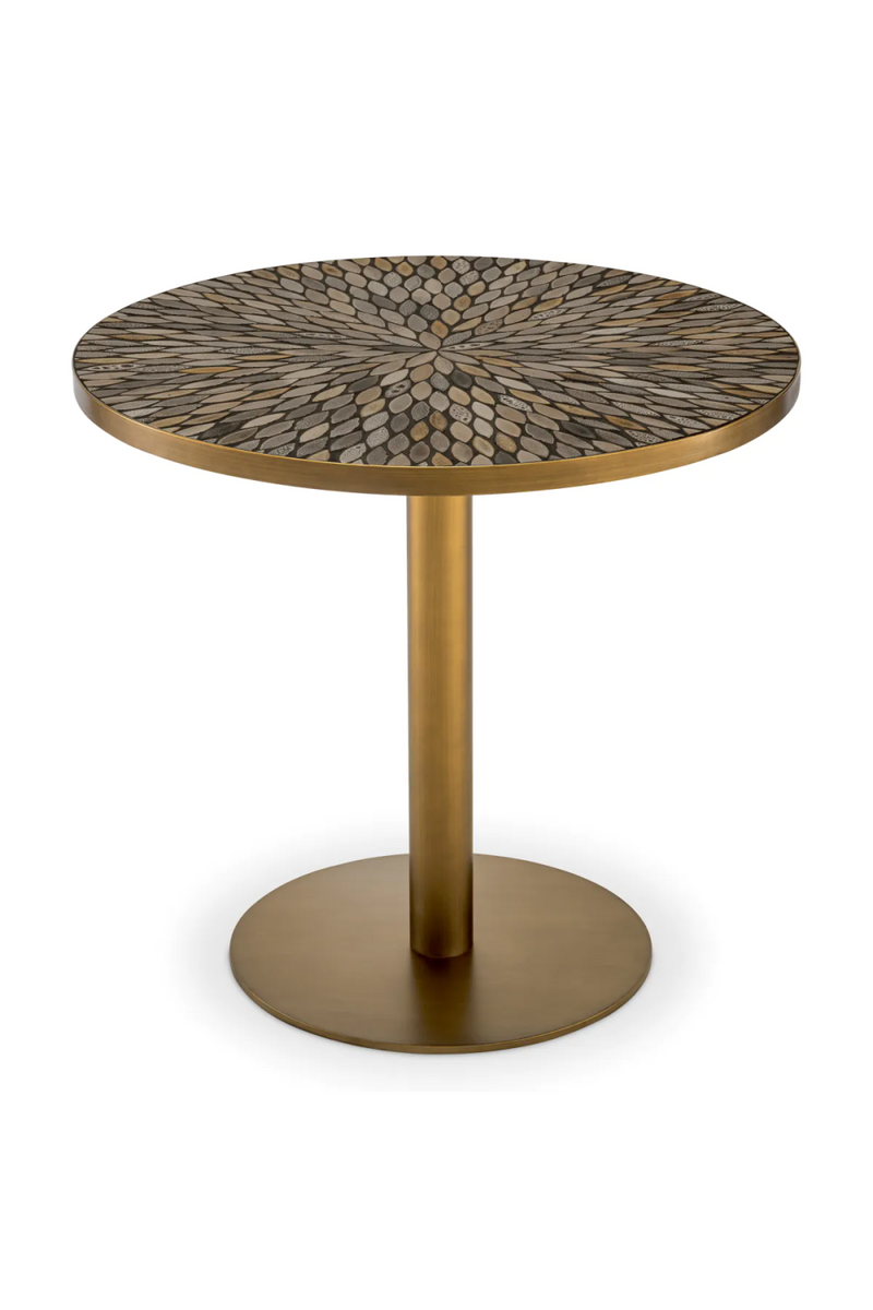 Brown Ceramic Round Dining Table | Eichholtz Declan | Eichholtzmiami.com