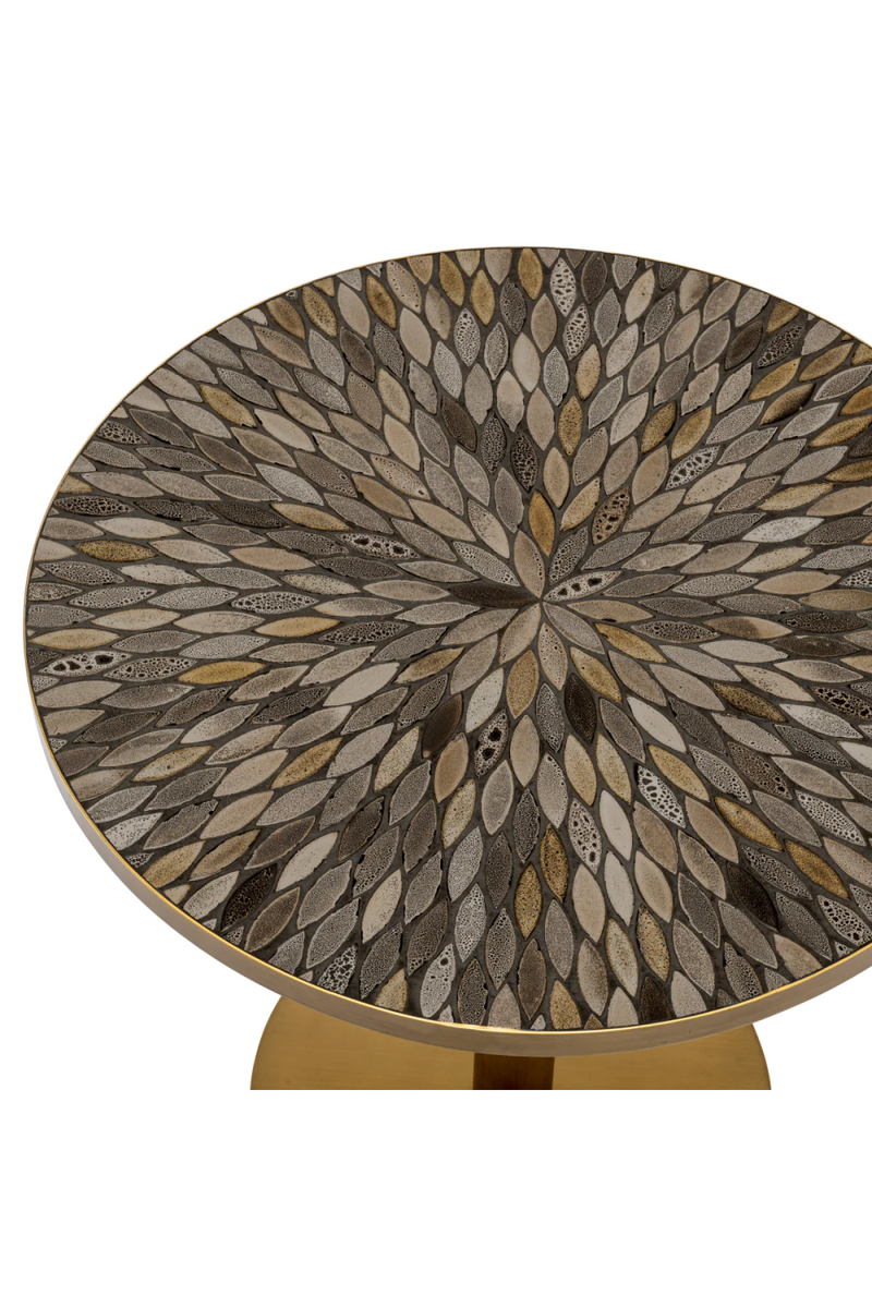 Brown Ceramic Round Dining Table | Eichholtz Declan | Eichholtzmiami.com