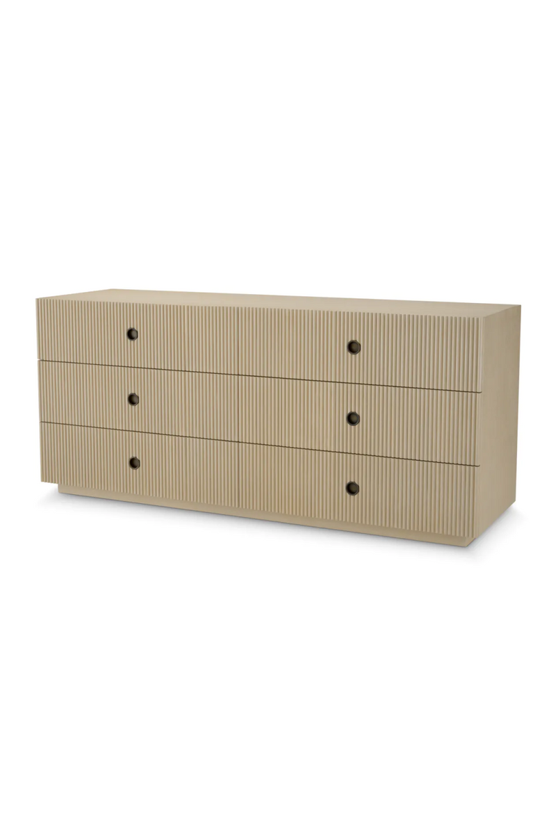 Ribbed Wood 6-Drawer Chest | Eichholtz Dimitrios | Eichholtzmiami.com