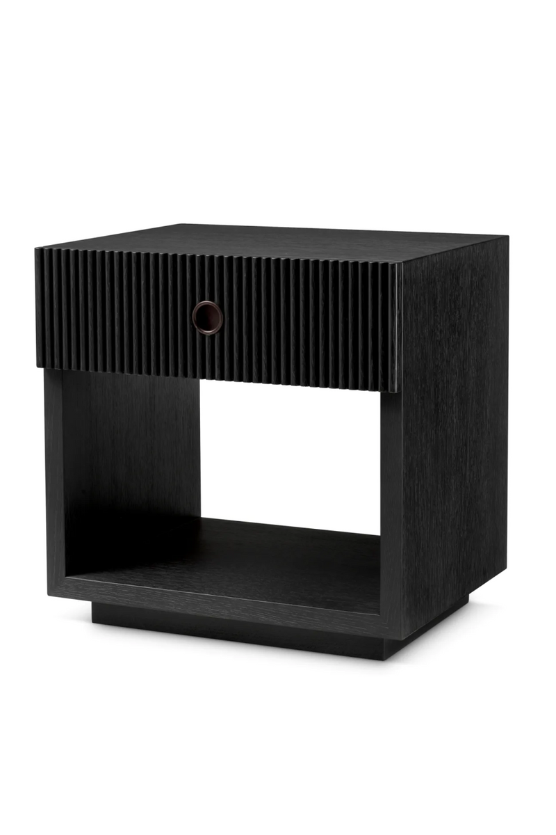 Ribbed Wood 1-Drawer Nightstand | Eichholtz Dimitrios | Eichholtzmiami.com