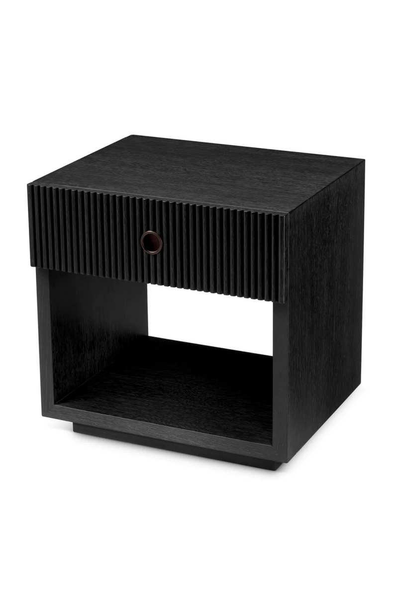 Ribbed Wood 1-Drawer Nightstand | Eichholtz Dimitrios | Eichholtzmiami.com