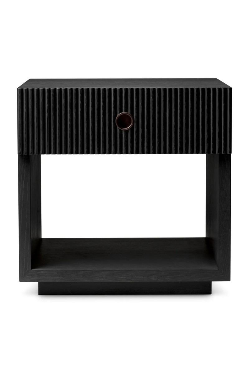 Ribbed Wood 1-Drawer Nightstand | Eichholtz Dimitrios | Eichholtzmiami.com