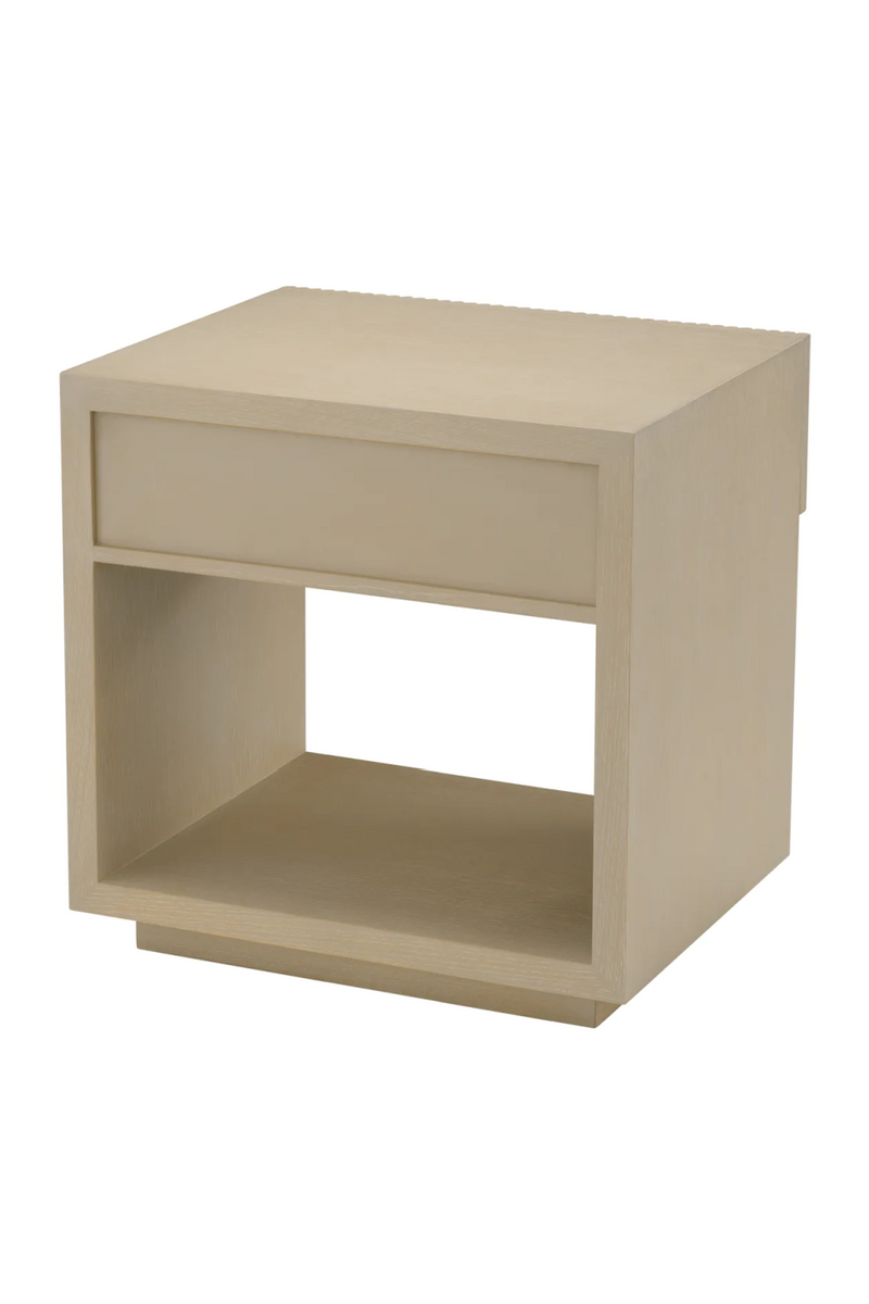 Ribbed Wood 1-Drawer Nightstand | Eichholtz Dimitrios | Eichholtzmiami.com