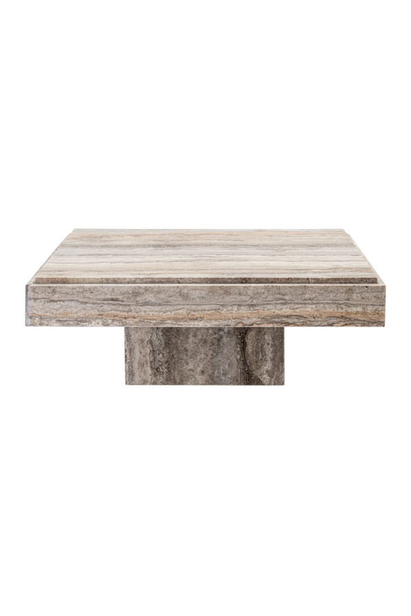 Silver Travertine Square Coffee Table | Eichholtz Sartoria | Eichholtzmiami.com