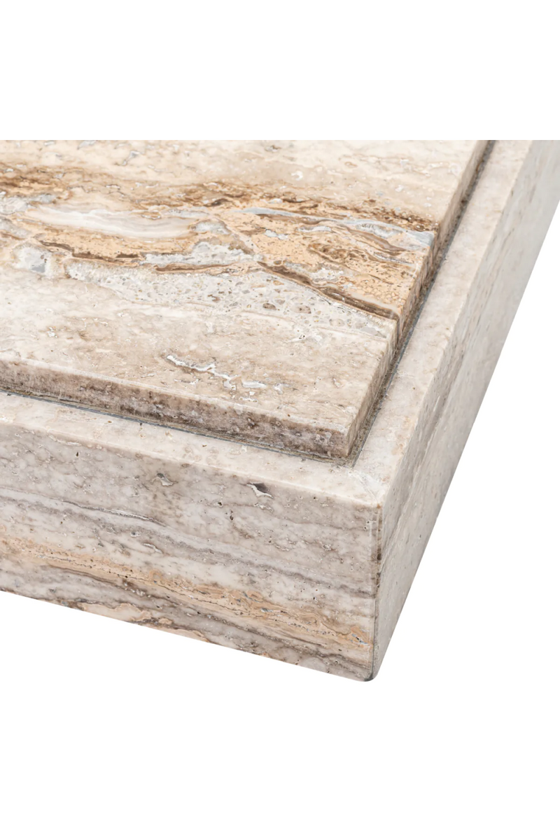 Silver Travertine Square Coffee Table | Eichholtz Sartoria | Eichholtzmiami.com