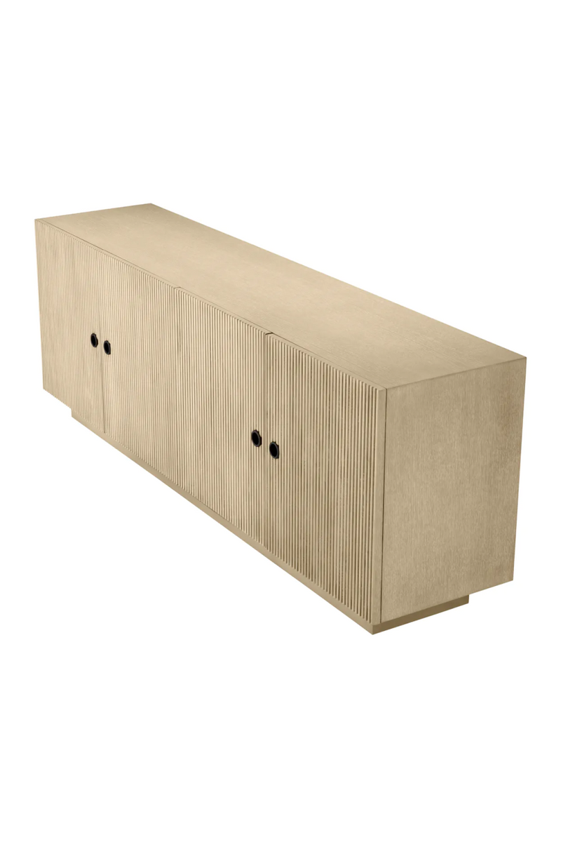 Ribbed Oak 4-Door Dresser | Eichholtz Dimitrios | Eichholtzmiami.com