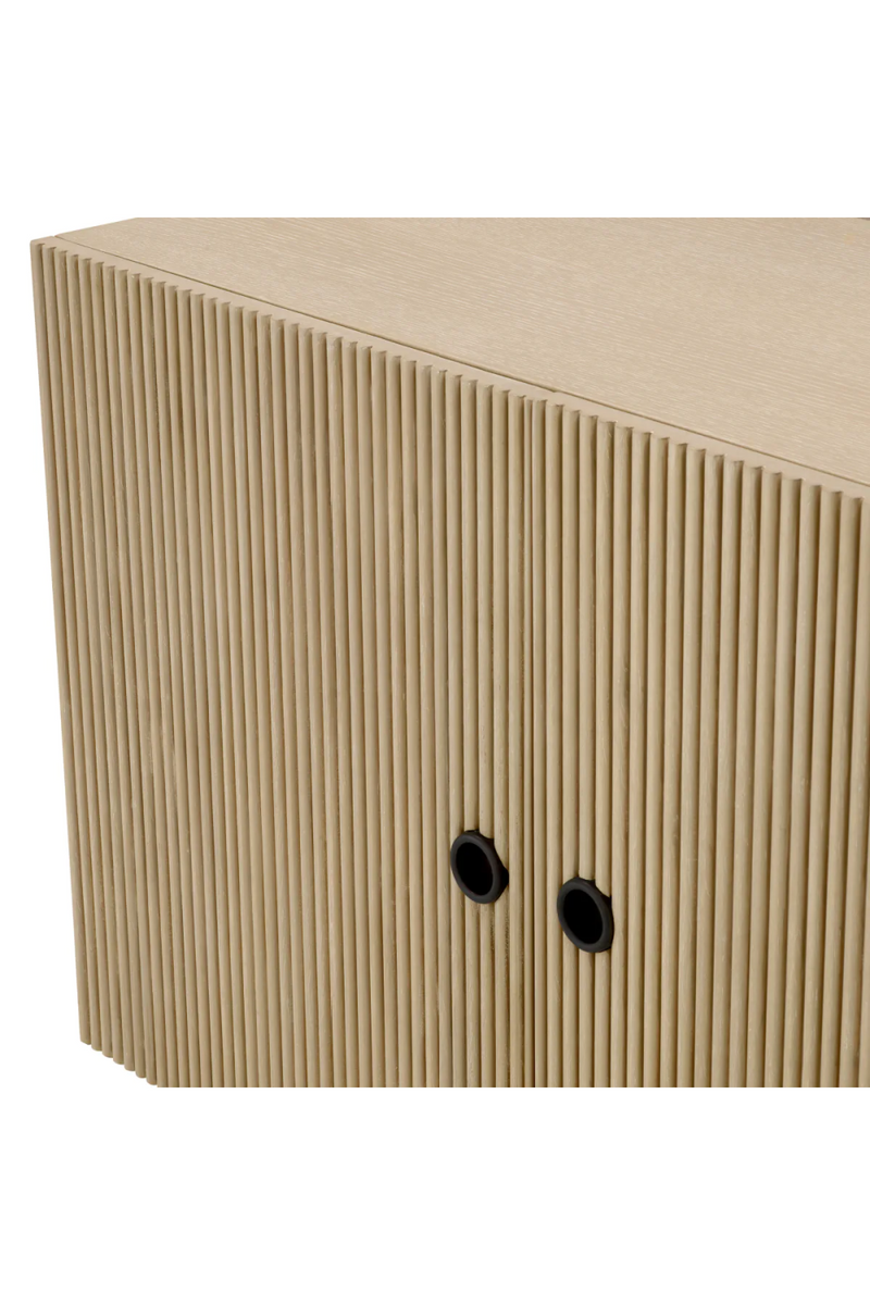 Ribbed Oak 4-Door Dresser | Eichholtz Dimitrios | Eichholtzmiami.com