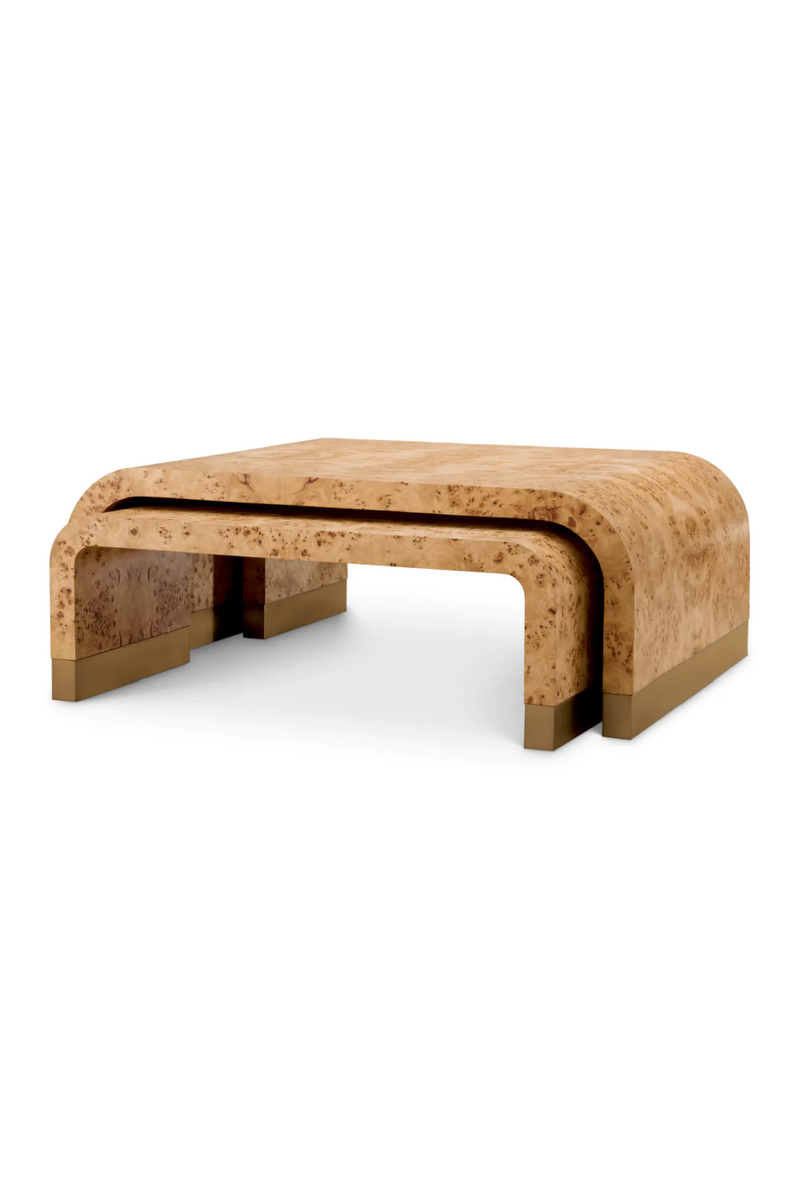 Mappa Burl Coffee Table Set (3) | Eichholtz Quinton | Eichholtzmiami.com