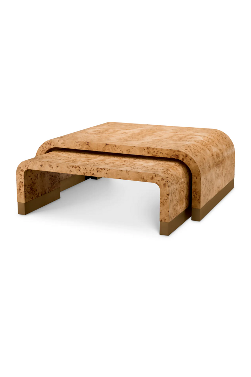 Mappa Burl Coffee Table Set (3) | Eichholtz Quinton | Eichholtzmiami.com