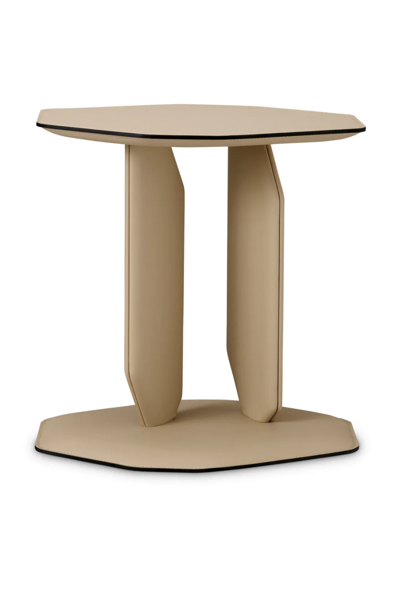 Light Brown Leather Side Table | Eichholtz Maurizio | Eichholtzmiami.com