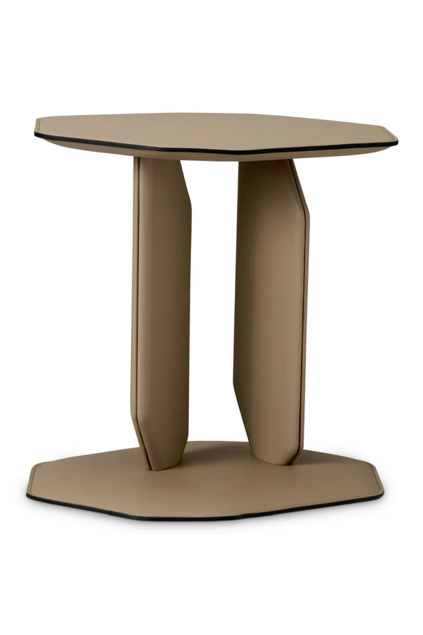 Brown Leather Side Table | Eichholtz Maurizio | Eichholtzmiami.com