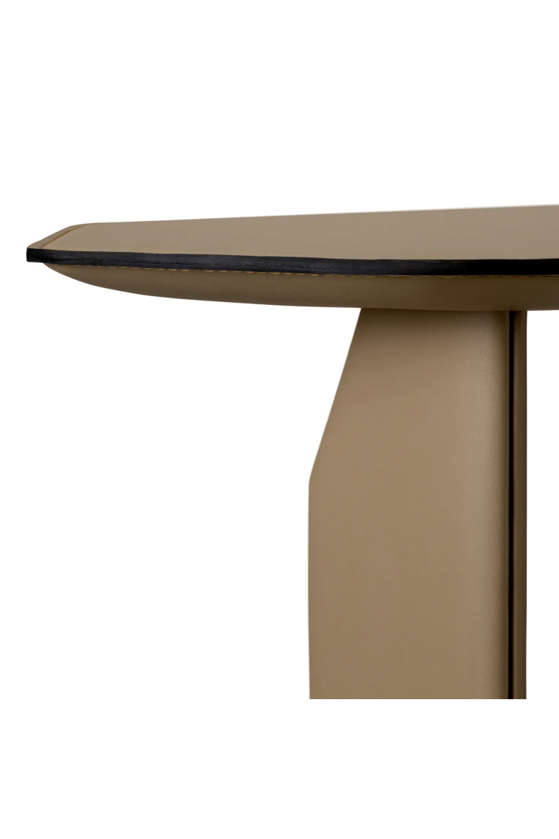 Brown Leather Side Table | Eichholtz Maurizio | Eichholtzmiami.com