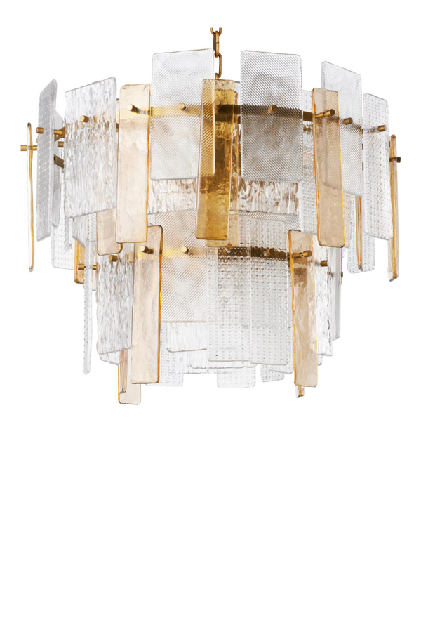 Textured Glass Chandelier | Eichholtz Cassiano | Eichholtzmiami.com